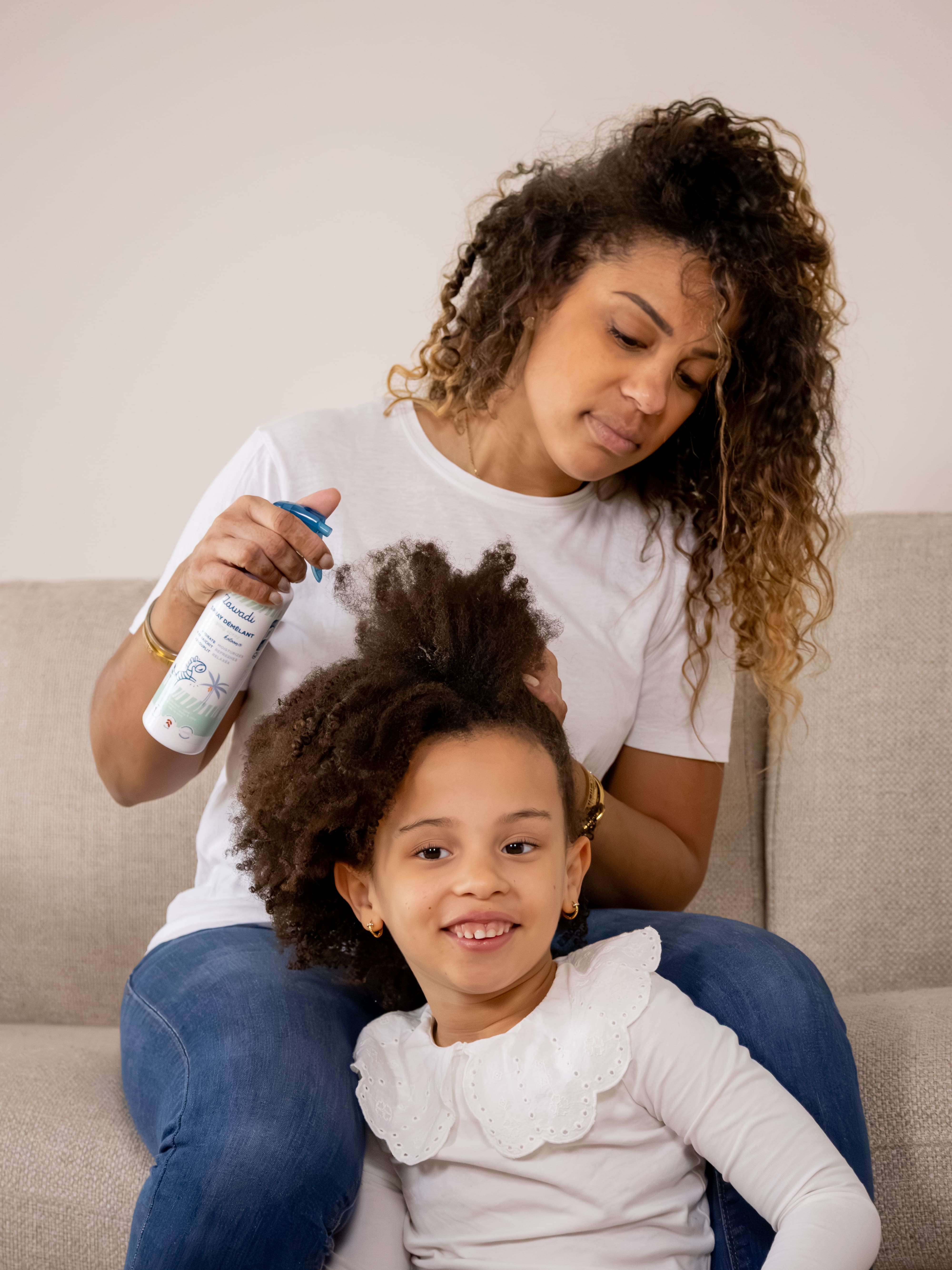 produit pour enfant aux cheveux bouclés frisés crépus