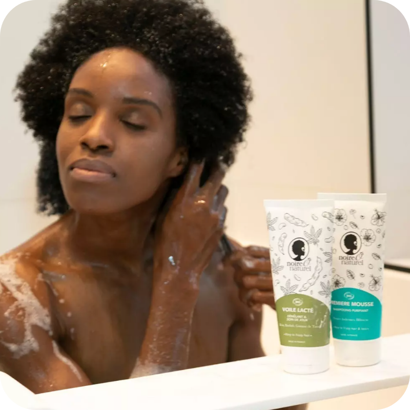 shampoing première mousse noire o naturel