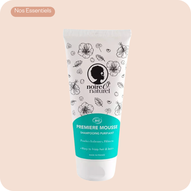 shampoing purifiant première mousse noire o naturel cheveux texturés