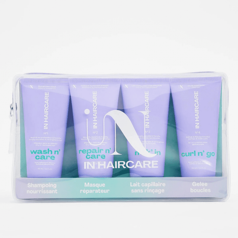 Trousse voyage cheveux bouclés, frisés et crépus