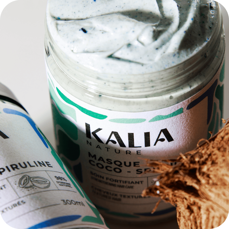 kalia nature masque coco spiruline proteiné best seller
