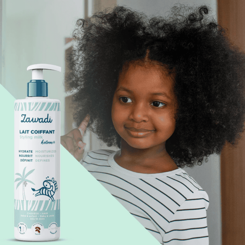 zawadi lait capillaire cheveux bouclés enfants et bébés boutique dalinga 