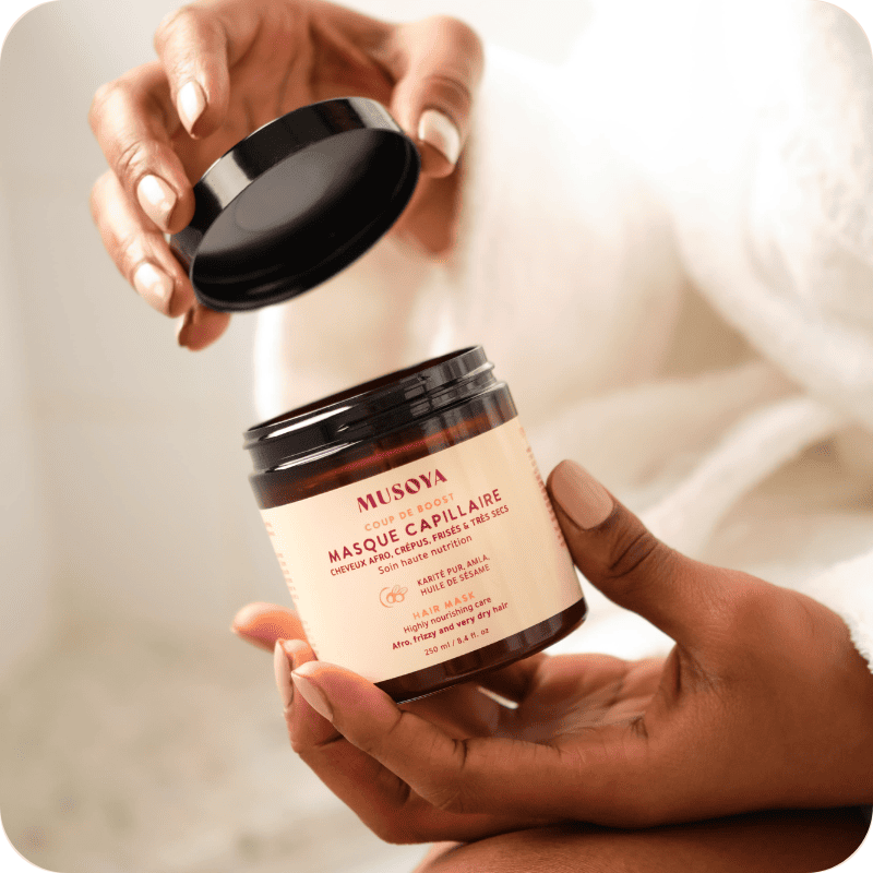 masque nutrition musoya cheveux texturés nutrition soin disponible boutique dalinga