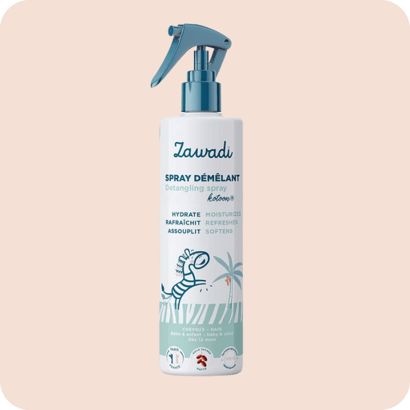 spray demêlant cheveux bouclés frisés crépus zawadi produit pour enfants et bébés